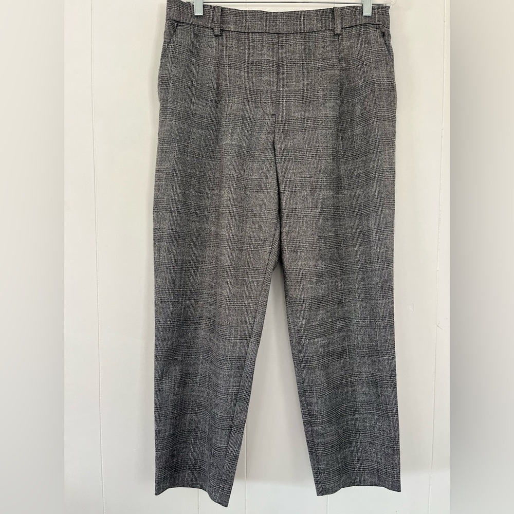 LOFT Houndstooth Sparkle Pull On Trouser Pants  
Stretch Size Large RN# 140923